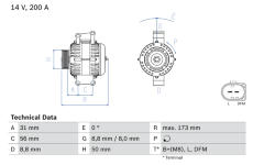 generátor BOSCH 0 986 045 420