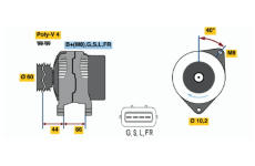 generátor BOSCH 0 986 045 581