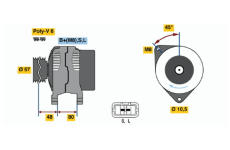 generátor BOSCH 0 986 045 661