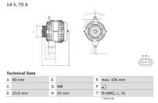 generátor BOSCH 0 986 045 751