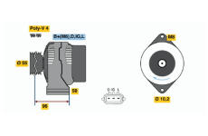 generátor BOSCH 0 986 045 801