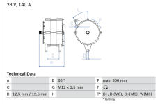 generátor BOSCH 0 986 045 990