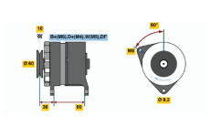 generátor BOSCH 0 986 046 081
