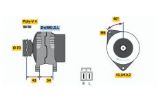 generátor BOSCH 0 986 046 411
