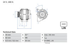 generátor BOSCH 0 986 047 500