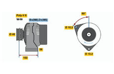 generátor BOSCH 0 986 048 150