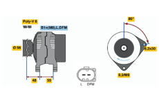 generátor BOSCH 0 986 048 160