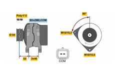 generátor BOSCH 0 986 048 360