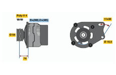 generátor BOSCH 0 986 048 630