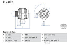 Alternátor BOSCH 0 986 049 071