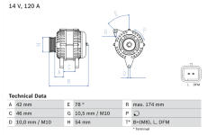 generátor BOSCH 0 986 049 091