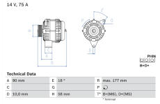 Alternátor BOSCH 0 986 049 111