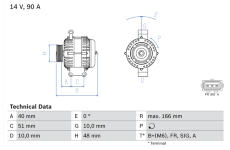 generátor BOSCH 0 986 049 141