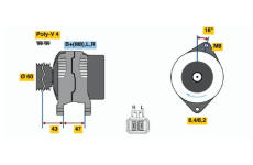 generátor BOSCH 0 986 049 201