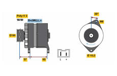 generátor BOSCH 0 986 049 440