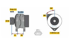 Alternátor BOSCH 0 986 049 490