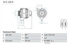 generátor BOSCH 0 986 049 550