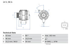 generátor BOSCH 0 986 049 700