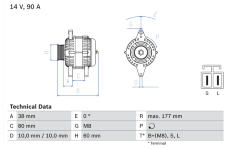 generátor BOSCH 0 986 049 800