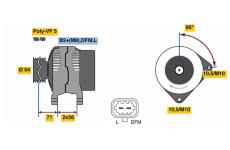 generátor BOSCH 0 986 080 100