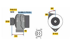 generátor BOSCH 0 986 080 240