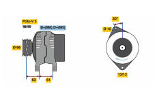 generátor BOSCH 0 986 080 280