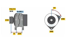 generátor BOSCH 0 986 080 340