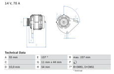 generátor BOSCH 0 986 080 490