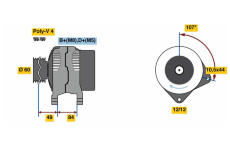 generátor BOSCH 0 986 080 550