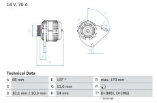 Alternátor BOSCH 0 986 080 560