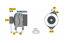 generátor BOSCH 0 986 080 590