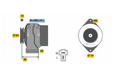 generátor BOSCH 0 986 080 620