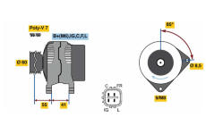 generátor BOSCH 0 986 080 730