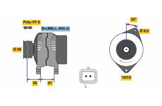 generátor BOSCH 0 986 080 870