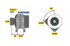 generátor BOSCH 0 986 080 950