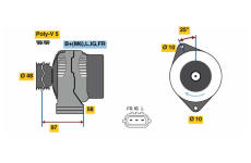 generátor BOSCH 0 986 081 210