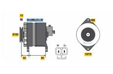 generátor BOSCH 0 986 081 240
