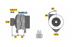 generátor BOSCH 0 986 081 250
