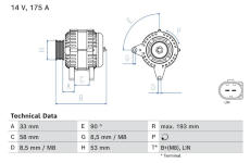 generátor BOSCH 0 986 081 850