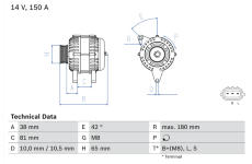 generátor BOSCH 0 986 081 960