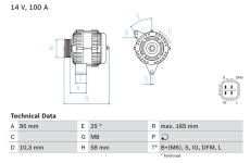 generátor BOSCH 0 986 082 010