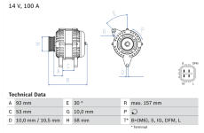 Alternátor BOSCH 0 986 082 030