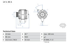 Alternátor BOSCH 0 986 082 430