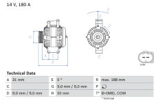 generátor BOSCH 0 986 082 500