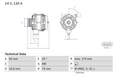 generátor BOSCH 0 986 082 780