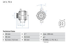 generátor BOSCH 0 986 082 800