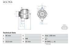 generátor BOSCH 0 986 082 830