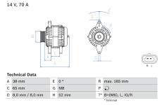 generátor BOSCH 0 986 082 910