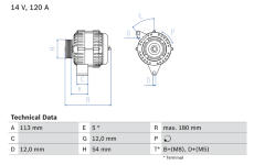 Alternátor BOSCH 0 986 083 300