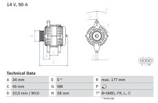 generátor BOSCH 0 986 083 380